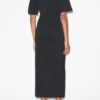 Lexia Einfarbiges Midikleid aus Baumwolle