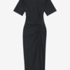 Lexia Einfarbiges Midikleid aus Baumwolle