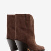 Leyane Cowboystiefel aus Wildkalbsleder mit hohem Absatz Leyane Cowboystiefel aus Wildkalbsleder mit hohem Absatz