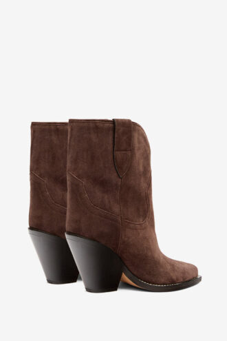 Leyane Cowboystiefel aus Wildkalbsleder mit hohem Absatz