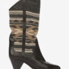 Lijita Leder- und Jacquard-Cowboystiefel Lijita Leder- und Jacquard-Cowboystiefel