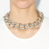 Links Oversized-Kettenhalskette