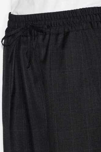 Liska Plissierte Glencheck-Hose aus Wolle Liska Plissierte Glencheck-Hose aus Wolle