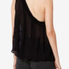 Loeva Asymmetrisches bedrucktes Musselin-Oberteil Loeva Asymmetrisches bedrucktes Musselin-Oberteil