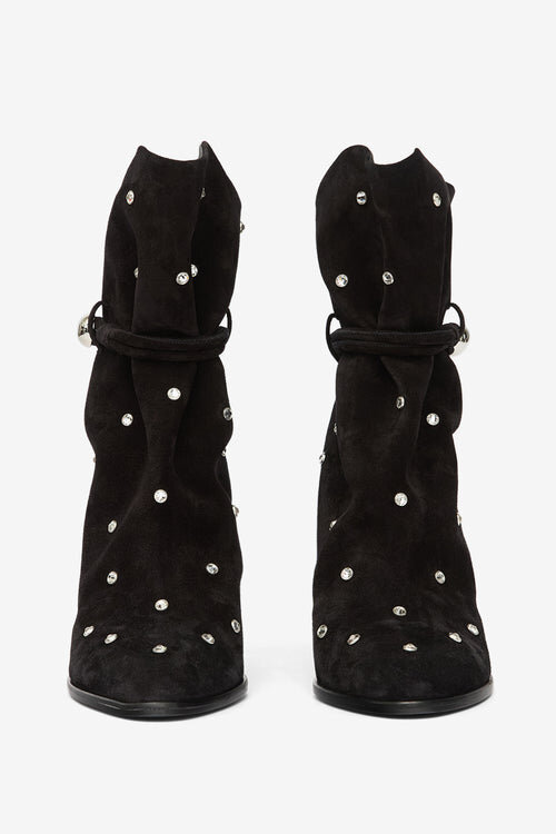 Lolya Wildlederstiefel mit Strasssteinen Lolya Wildlederstiefel mit Strasssteinen
