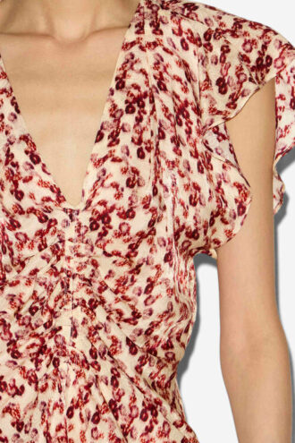 Lonea Fließendes Jacquard-Oberteil mit Muster Lonea Fließendes Jacquard-Oberteil mit Muster