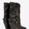 Lyka Leder-Cowboystiefel mit Riemen Lyka Leder-Cowboystiefel mit Riemen