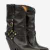 Lyka Leder-Cowboystiefel mit Riemen Lyka Leder-Cowboystiefel mit Riemen