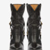 Lyka Leder-Cowboystiefel mit Riemen Lyka Leder-Cowboystiefel mit Riemen