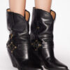 Lyka Leder-Cowboystiefel mit Riemen Lyka Leder-Cowboystiefel mit Riemen