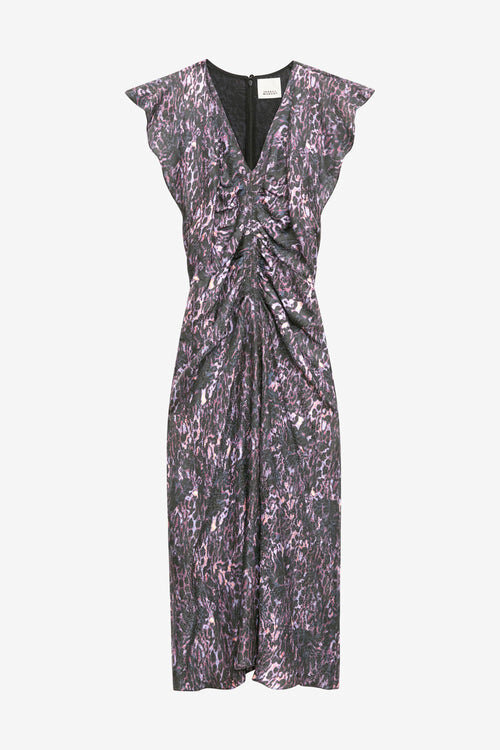 Lyndsay Bedrucktes Midikleid mit Raffungen Lyndsay Bedrucktes Midikleid mit Raffungen