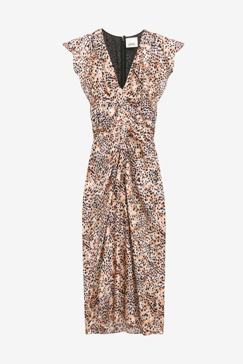 Lyndsay Bedrucktes Midikleid mit Raffungen Lyndsay Bedrucktes Midikleid mit Raffungen