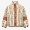 Madeo Wende-Mantel im Shearling-Stil mit Print