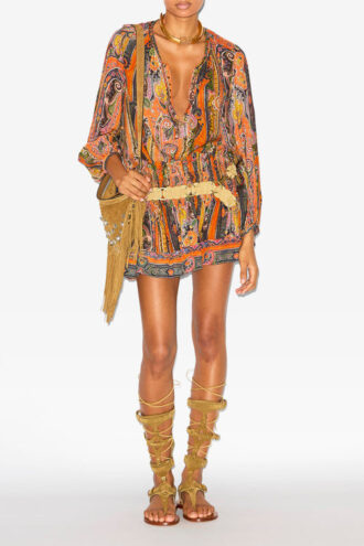 Maelly Bedruckte Seidenshorts