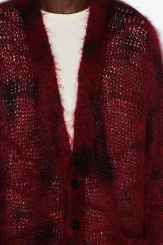 Mahel Lange Strickjacke aus Kid-Mohair