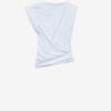 Maisan Drapiertes Kurzarm-T-Shirt Maisan Drapiertes Kurzarm-T-Shirt