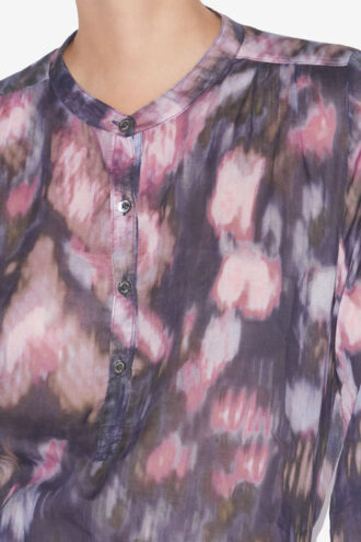 Maria Bluse aus bedrucktem Baumwollvoile