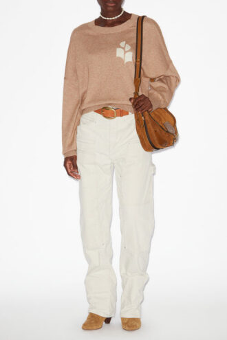 Marisans Baumwoll- und Wollpullover mit Logo Marisans Baumwoll- und Wollpullover mit Logo