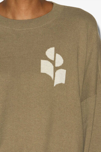 Marisans Baumwoll- und Wollpullover mit Logo Marisans Baumwoll- und Wollpullover mit Logo