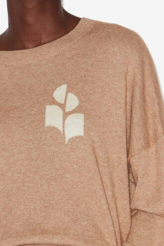 Marisans Baumwoll- und Wollpullover mit Logo Marisans Baumwoll- und Wollpullover mit Logo