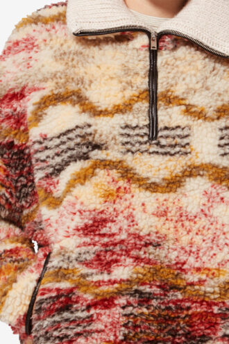 Marner Fleece-Mantel mit Wolkenprint Marner Fleece-Mantel mit Wolkenprint