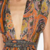 Melissa Langes bedrucktes Seidenkleid