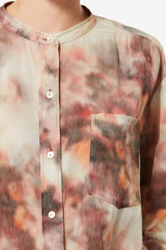 Mexika Bedruckte Baumwollvoile-Bluse