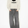 Mikoy Baumwoll-Sweatshirt mit Logo
