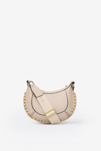 Mini Moon Leder-Schultertasche Baguette