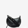 Mini Moon Schultertasche aus genarbtem Leder Mini Moon Schultertasche aus genarbtem Leder