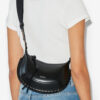 Mini Moon Schultertasche aus genarbtem Leder Mini Moon Schultertasche aus genarbtem Leder