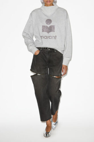 Moby Baumwoll-Sweatshirt mit Logo