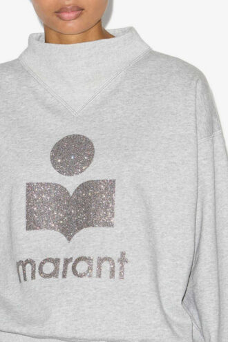 Moby Baumwoll-Sweatshirt mit Logo