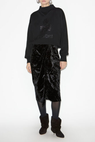 Moby Sweatshirt mit Stehkragen und Logo