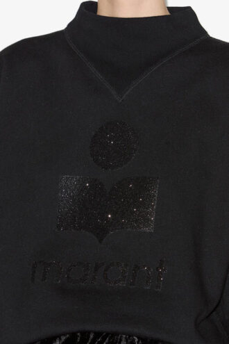 Moby Sweatshirt mit Stehkragen und Logo