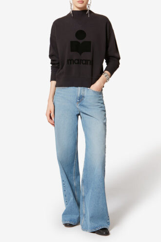 Mody Baumwoll-Sweatshirt mit Logo