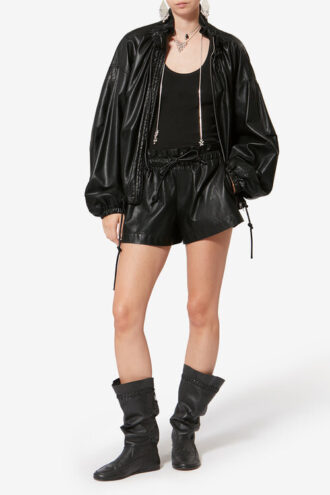 Naline Shorts aus feinem, geschmeidigem Kunstleder