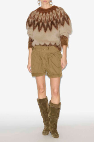 Natania Mohair-Pullover mit Fair-Isle-Muster Natania Mohair-Pullover mit Fair-Isle-Muster