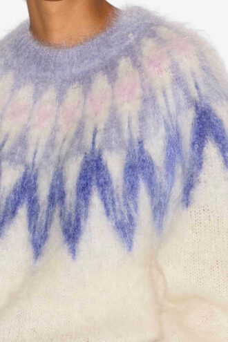 Natania Mohair-Pullover mit Fair-Isle-Muster Natania Mohair-Pullover mit Fair-Isle-Muster
