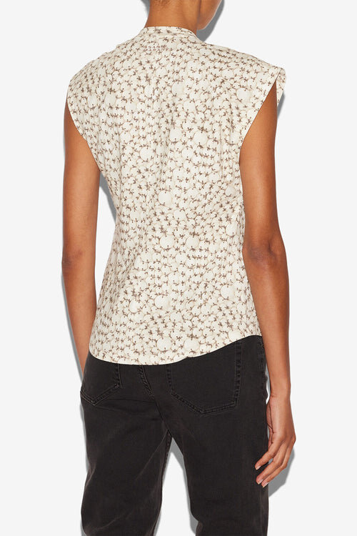 Nayda Asymmetrisches Baumwoll-T-Shirt Nayda Asymmetrisches Baumwoll-T-Shirt