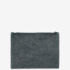 Netia Clutch aus gebleichter Baumwolle mit Logo Netia Clutch aus gebleichter Baumwolle mit Logo