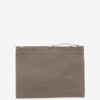 Netia Clutch aus gebleichter Baumwolle mit Logo Netia Clutch aus gebleichter Baumwolle mit Logo