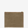 Netia Clutch aus gebleichter Baumwolle mit Logo Netia Clutch aus gebleichter Baumwolle mit Logo