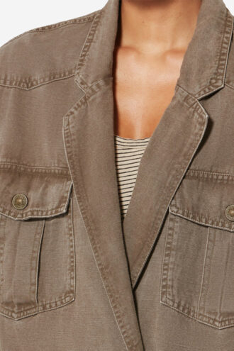 Nevala Jacke aus Baumwolle und Leinen