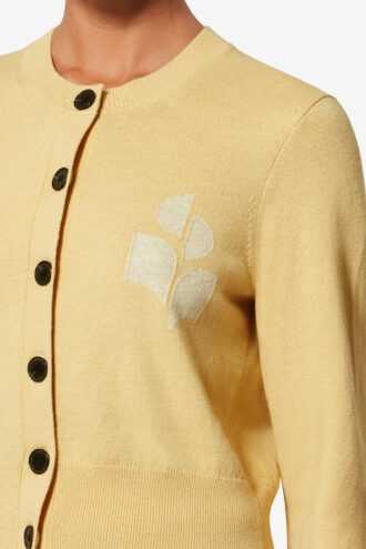 Newton Strickjacke aus Baumwolle und Wolle mit Logo