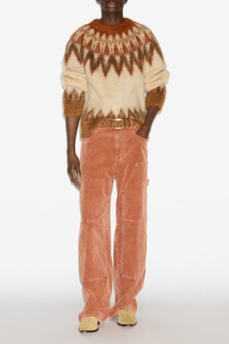 Nicolas Mohair-Pullover mit Fair-Isle-Muster Nicolas Mohair-Pullover mit Fair-Isle-Muster