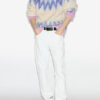 Nicolas Mohair-Pullover mit Fair-Isle-Muster