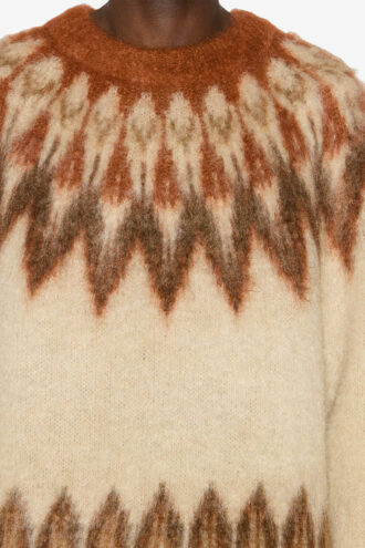 Nicolas Mohair-Pullover mit Fair-Isle-Muster Nicolas Mohair-Pullover mit Fair-Isle-Muster