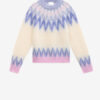 Nicolas Mohair-Pullover mit Fair-Isle-Muster