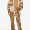 Nielson Mohair-Strickjacke mit Fair-Isle-Muster